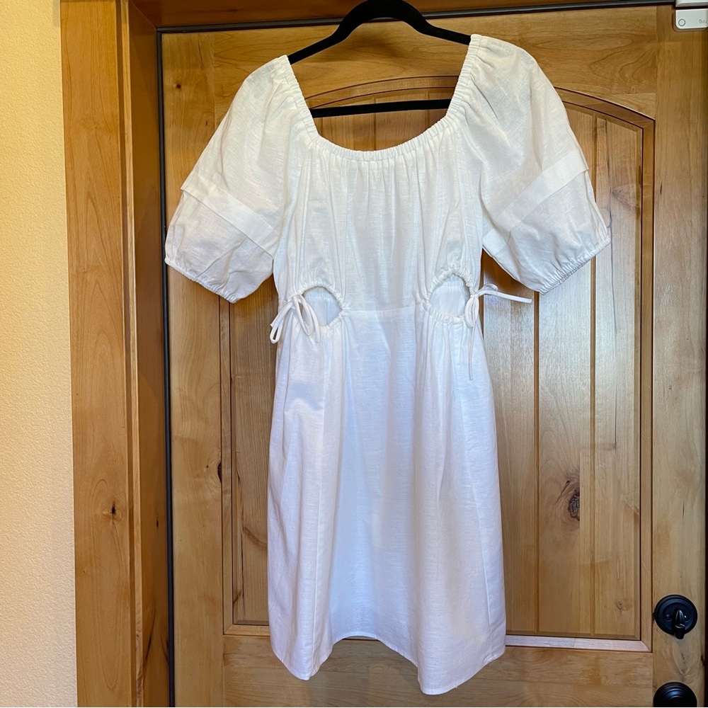 White Cotton Summer Dress
